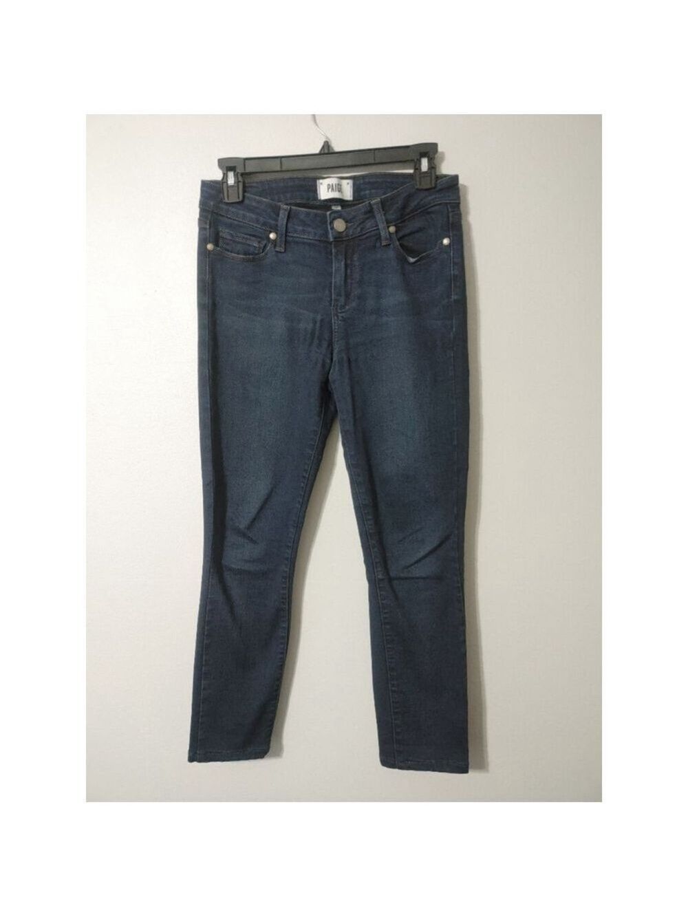 Women's PAIGE Dark Blue Verdugo Ultra Skinny Davis Ankle Jeans Size 28 - Picture 1 of 11